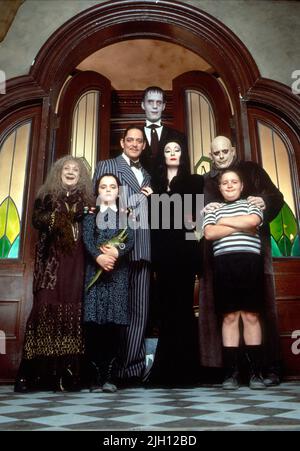 KANE,RICCI,JULIA,STRUYCKEN,HUSTON,LLOYD,WORKMAN, ADDAMS FAMILIENWERTE, 1993 Stockfoto