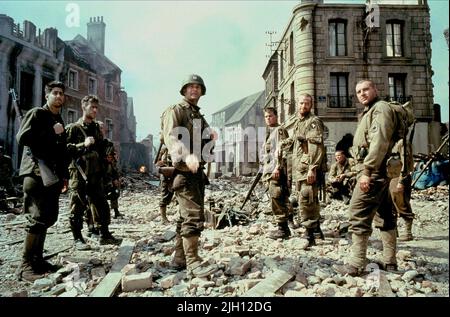 GOLDBERG, HANKS, DAMON, SIZEMORE, RETTUNG DES PRIVATEN RYAN, 1998 Stockfoto