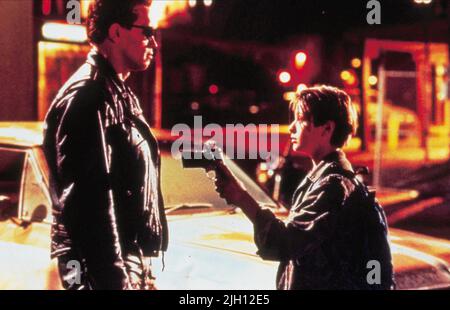 SCHWARZENEGGER,FURLONG, TERMINATOR 2: URTEILSTAG, 1991 Stockfoto