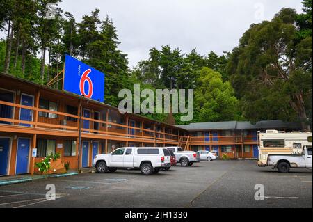 Motel 6 in Gold Beach, Oregon Stockfoto