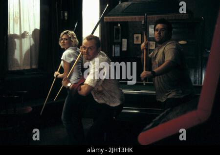 ASHFIELD, PEGG, FROST, SHAUN OF THE DEAD, 2004 Stockfoto