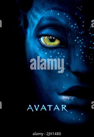 ZOE SALDANA, Plakat, Avatar, 2009 Stockfoto