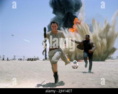 RIDLEY, BOYEGA, Star Wars: Episode VII - Die weckt, 2015 KRAFT Stockfoto