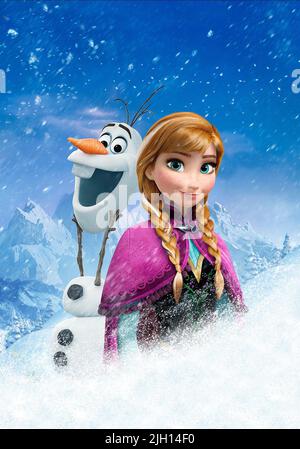 OLAF,ANNA, EINGEFROREN, 2013 Stockfoto