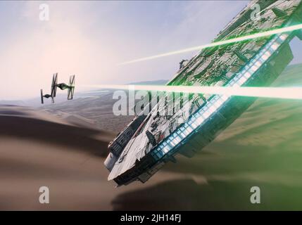 FALCON, KÄMPFER, STERNENKRIEGE: EPISODE VII - DIE KRAFT ERWACHT, 2015 Stockfoto