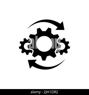 Symbol der Betriebslinie auf weißem Hintergrund isoliert. Vektorgrafik Stock Vektor