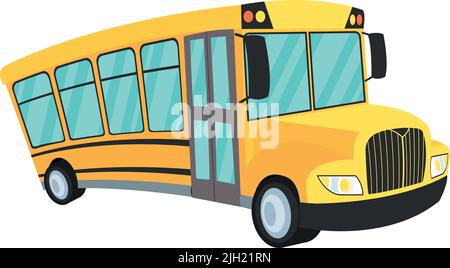 Schulbus Fahrzeug klassische Ikone Stock Vektor