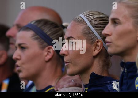 Sheffield, England, 13.. Juli 2022. Während des Spiels der UEFA Women's European Championship 2022 in der Bramall Lane, Sheffield. Bildnachweis sollte lauten: Jonathan Moscrop / Sportimage Stockfoto