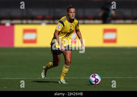 Sheffield, England, 13.. Juli 2022. Filippa Angeldal aus Schweden beim Spiel der UEFA Women's European Championship 2022 in Bramall Lane, Sheffield. Bildnachweis sollte lauten: Jonathan Moscrop / Sportimage Stockfoto