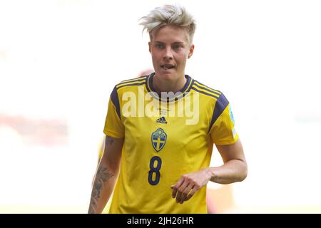 Sheffield, England, 13.. Juli 2022. Lina Hurtig aus Schweden während des Spiels der UEFA Women's European Championship 2022 in Bramall Lane, Sheffield. Bildnachweis sollte lauten: Jonathan Moscrop / Sportimage Stockfoto