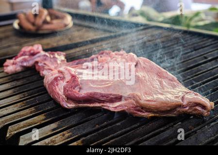 Verschiedene Schnitte von ausgezeichneter Qualität Rindfleisch gegrillt Stockfoto