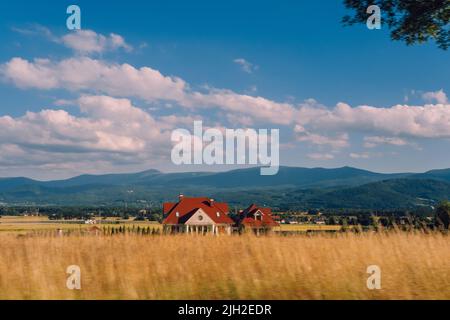 Landschaftlich reizvolle Landschaft in Breslau, Polen Stockfoto