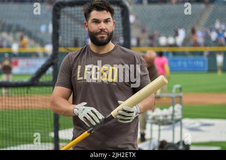 Denver CO, USA. 13.. Juli 2022. San Diego erster Baseman Eric Hosmer (30) während des Vorspiels mit San Diego Padres und den Colorado Rockies im Coors Field in Denver Co. David Seelig/Cal Sport Medi. Kredit: csm/Alamy Live Nachrichten Stockfoto