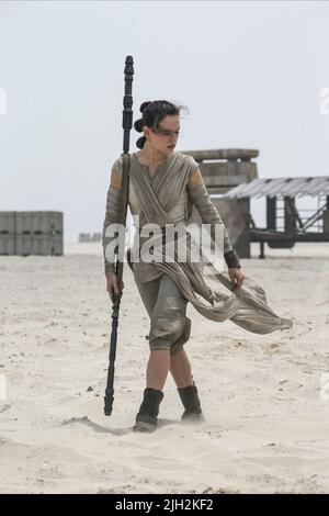 DAISY RIDLEY, Star Wars: Episode VII - Die weckt, 2015 KRAFT Stockfoto