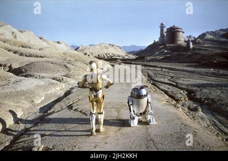 C-3PO,R2-D2, STAR WARS: EPISODE VI - RÜCKKEHR DER JEDI, 1983 Stockfoto