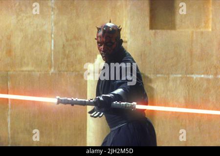 RAY PARK ALS DARTH MAUL, Star Wars: Episode I - Die Dunkle Bedrohung, 1999 Stockfoto