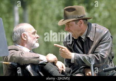 CONNERY, FORD, INDIANA JONES UND DER LETZTE KREUZZUG, 1989 Stockfoto