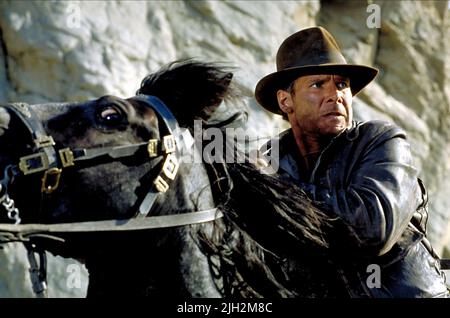 HARRISON Ford, INDIANA JONES UND DER LETZTE KREUZZUG, 1989 Stockfoto