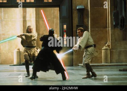 NEESON, PARK, MCGREGOR, STAR WARS: EPISODE I - THE PHANTOM BEDROACE, 1999 Stockfoto