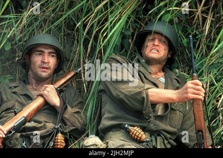 CHAPLIN, HARRELSON, die dünne rote Linie, 1998 Stockfoto