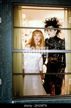 RYDER, DEPP, EDWARD SCISSORHANDS, 1990 Stockfoto