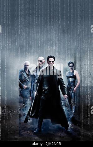 PANTOLIANO,FISHBURNE,REEVES,MOSS, DIE MATRIX, 1999 Stockfoto