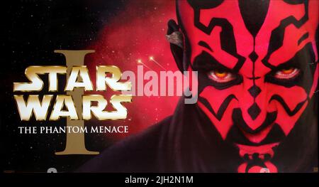 RAY PARK ALS DARTH MAUL, Plakat, Star Wars: Episode I - Die Dunkle Bedrohung, 1999 Stockfoto