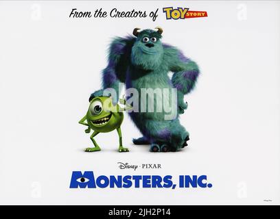 WAZOWSKI, SULLIVAN, MONSTERS INC., 2001 Stockfoto