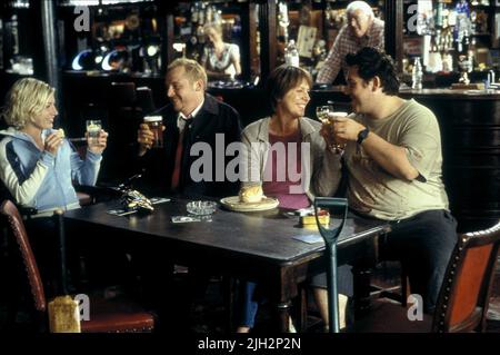 ASHFIELD, PEGG, WILTON, FROST, SHAUN OF THE DEAD, 2004 Stockfoto