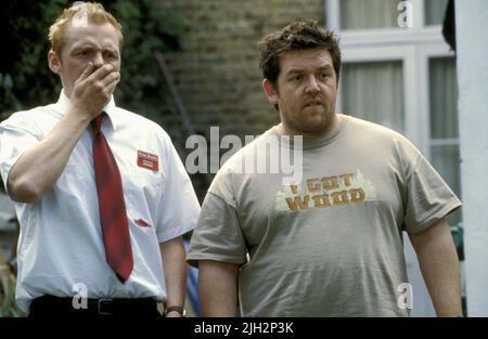 PEGG, FROST, SHAUN DER TOTEN, 2004 Stockfoto