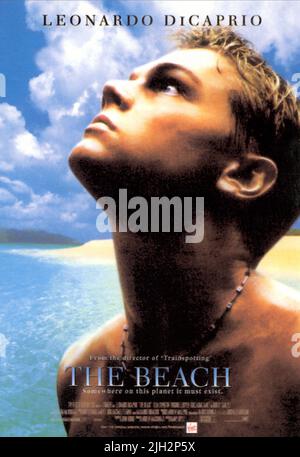 LEONARDO DICAPRIO POSTER, den Strand, 2000 Stockfoto