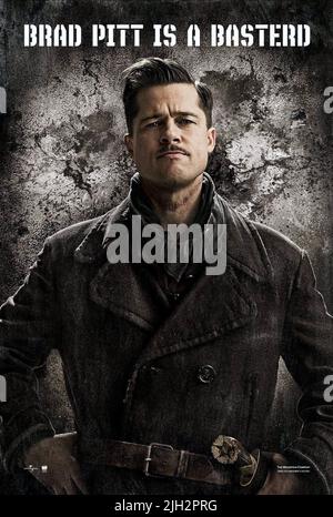 BRAD PITT POSTER, INGLOURIOUS BASTERDS, 2009 Stockfoto