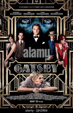 DEBICKI,MAGUIRE,DICAPRIO,EDGERTON,FISHER,POSTER, THE GREAT GATSBY, 2013 Stockfoto