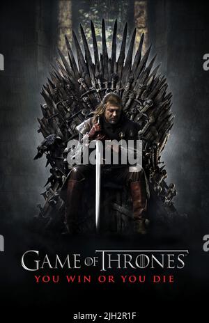 SEAN BEAN POSTER, Spiel der Throne, 2011 Stockfoto