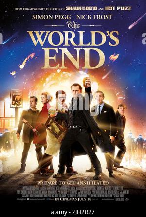 CONSIDINE, HECHT, FROST, PEGG, FREEMAN, POSTER, DAS WORLD'S S END, 2013 Stockfoto