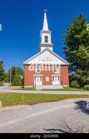 Harrisville Community Church on the Common in Harrisville, New Hampshire Stockfoto