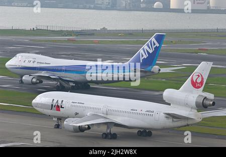 Haneda International Airport (HND) an der Wende des 20.. Jahrhunderts, Tokyo JP Stockfoto