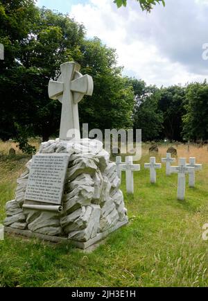 Rettungsboot Memorial in SS Peter and Paul's Church Aldeburgh Stockfoto