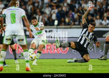 Rio De Janeiro, Brasilien. 14.. Juli 2022. DIE MG fand am Donnerstagabend (14) in Rio de Janeiro, RJ, im Nilton Santos Stadium, für die Runde der 16. Copa do Brasil statt. Kredit: Celso Pupo/FotoArena/Alamy Live Nachrichten Stockfoto