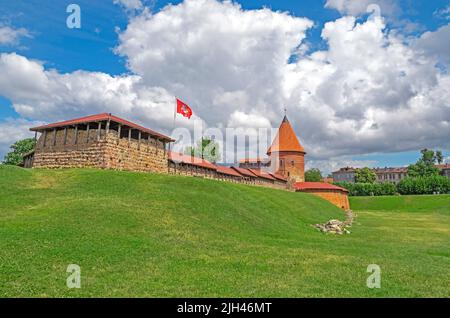 Mittelalterliche Burg in Kaunas, Litauen Stockfoto