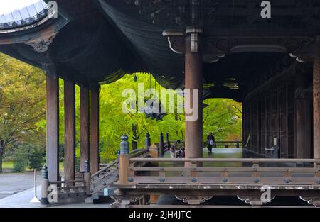 Der majestätische Hongwan-ji Tempel, Kyoto JP Stockfoto