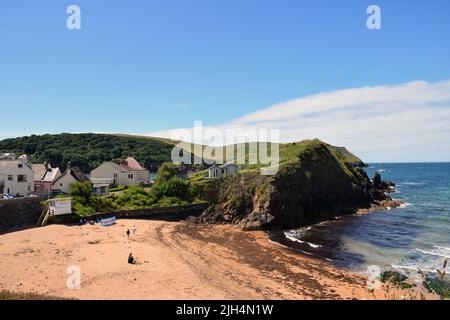Outer Hope, Hope Cove, South Devon, Großbritannien, Juli 2022 Stockfoto