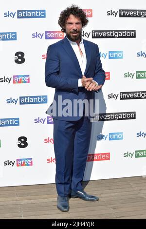 Rom, Italien. 15.. Juli 2022. Francesco Montanari nimmt an der Sky 2022/2023 Show Teil.Vorstellung in Rom, Italien.13.. Juli 2022 Quelle: dpa/Alamy Live News Stockfoto