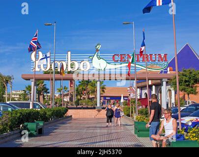 Yumbo, großes Einkaufszentrum in Playa del Ingles, Kanarische Inseln, Spanien, Europa Stockfoto