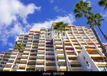 Hotel Aquamarina, Ferienort Anfi del Mar, Arguineguin, Kanarische Inseln, Spanien, Europa Stockfoto