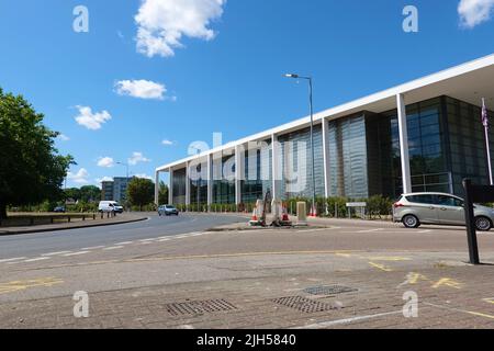 Ipswich, Suffolk, Großbritannien - 15. Juli 2022: Ipswich Crown Court in Russell Road. Stockfoto