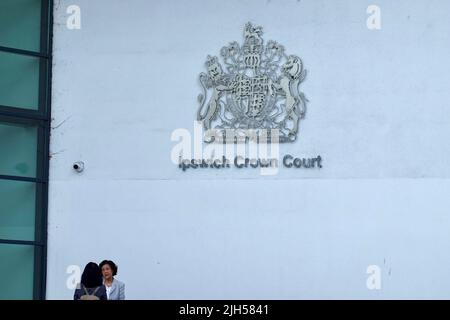 Ipswich, Suffolk, Großbritannien - 15. Juli 2022: Ipswich Crown Court in Russell Road. Stockfoto