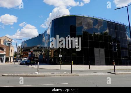 Ipswich, Suffolk, Großbritannien - 15. Juli 2022: Das denkmalgeschützte Willis Building, das Norman Foster im Jahr 1970s entworfen hat, wurde im Jahr 1 gelistet. Stockfoto