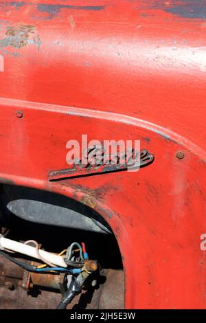 Detail des Porsche Allgaier Diesel Vintage Tractor Stockfoto