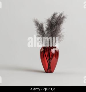 3D Illustration der dekorativen Vase innen isoliert auf weißem Hintergrund Stockfoto